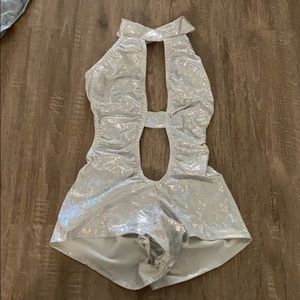 iheart raves metallic bodysuit